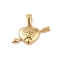 PVD Vacuum Plating 304 Stainless Steel Pendants, One Arrow Tthrough the Heart Charm, Golden, 14.5x24.5x4mm, Hole: 6x3mm