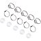 UNICRAFTALE 30 sets DIY Adjustable Ring Making Kits, Stainless Steel Adjustable Finger Rings Components with Transparent Glass Cabochons, about 10mm Tray Flat Round Finger Rings Components Findings