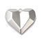 Brass Pendants, Cadmium Free & Nickel Free & Lead Free, Heart, Real Platinum Plated, 27x30x6.5mm, Hole: 2mm