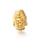 Ion Plating(IP) 304 Stainless Steel Beads, Buddha's Head, Real 18K Gold Plated, 14x10x10mm, Hole: 2.2mm