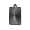 Ion Plating(IP) 304 Stainless Steel Pendants, Rectangle Charm, Black, 21x11.5x1.9mm, Hole: 1.8mm
