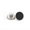 Alloy Button Pins for Jeans, Nautical Buttons, Garment Accessories, Black, 17mm