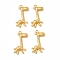 Rack Plating Alloy Pendants, Cadmium Free & Lead Free & Nickle Free, Giraffe Charms, Matte Gold Color, 29x18.5x3.5mm, Hole: 1.8mm