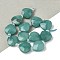 Natural Amazonite Beads Strands, Teardrop, Faceted, with Seed Beads, 12x12x5~6mm, Hole: 1mm, about 12pcs/strand, 6.69''(17cm)