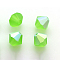 Preciosa® Crystal Beads, Czech Crystal, Bicone(451 69 302 Rondelle), 50540 20019 Limecicle AB Matt, 3mm, Hole: 0.8mm