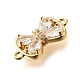Латунные прозрачные подвески из кубического циркония KK-U065-04B-G-2