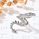 Серьги-каффы из латуни с прозрачным кубическим цирконием EJEW-Q025-01B-P-4