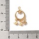 Латунные микропаве прозрачные подвески с фианитом KK-C062-079G-3