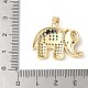 Латунные подвески из микро-паве ZIRC-I071-01G-02-3