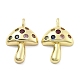 Латунные микро проложить кубического циркония подвески KK-U060-24G-1