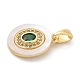Подвески из латуни с микропаве из циркония KK-M303-02G-05-2