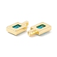 Латунные микро проложить кубического циркония подвески ZIRC-C034-04G-3