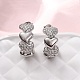 Серьги-гвоздики из циркония EJEW-D322-07P-01-1