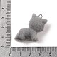 Подвески из флокированной смолы с милыми котятами MACR-P043-K03-3
