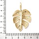 Латунные микро проложить кубического циркония подвески KK-U076-07G-3