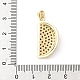 Латунные микро проложить кубического циркония подвески KK-B141-44G-01-3