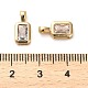 Латунные микро проложить кубического циркония подвески KK-F870-05G-3