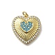 Латунные микро проложить кубического циркония подвески KK-C090-42G-06-1
