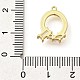Латунные микро проложить кубического циркония подвески KK-M310-01G-17-3