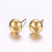 Серьги-гвоздики из нержавеющей стали 304 STAS-O098-05G-03