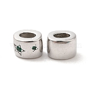 Латунные микро проложить кубического циркония бусы KK-Q773-02P-02