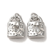 Латунные микро проложить кубического циркония подвески KK-H461-06P-03