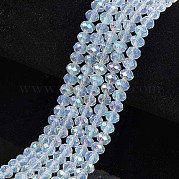 Стеклянные бусины с гальваническим покрытием  EGLA-A034-J2mm-L07
