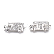 Звенья из латуни mirco pave прозрачные кубические циркония ZIRC-A012-04P
