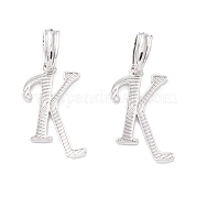 Подвески с буквами из экологически чистой латуни KK-K265-02P-K