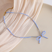 Ожерелья из стеклянных бусин Feaceted Rondelle LK3957-3