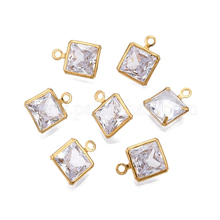 Подвески из латуни и кубического циркония KK-T070-14C-1