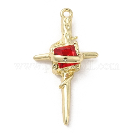 Подвески из сплава и страза PALLOY-P294-02G-02-1