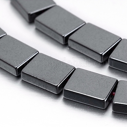 Немагнитные синтетический гематит бисер пряди G-P341-45-6x8mm-1