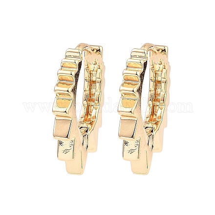 Латунные серьги обруча EJEW-I289-28A-KCG-1