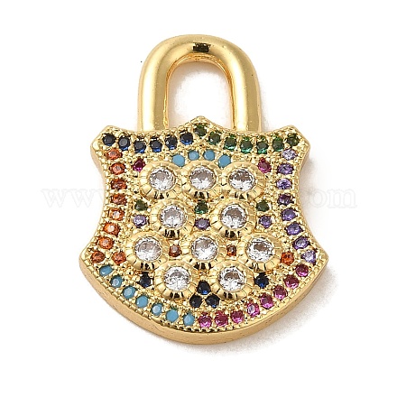 Латунные микропроволочные кубические циркониевые подвески KK-R162-029C-G-1