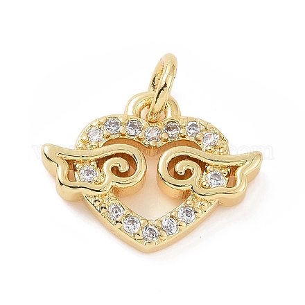 Латунные микро проложить кубического циркония подвески KK-C012-23G-1