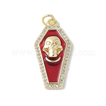 Латунные микро проложить кубического циркония подвески KK-F892-04G-02B-1