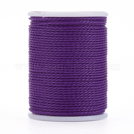 Круглый вощеный полиэфирный шнур YC-G006-01-1.0mm-13-1