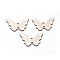 Butterfly 201 Stainless Steel Links, Stainless Steel Color, 18x13x0.5mm, Hole: 1mm