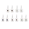 Star 201 Stainless Steel Natural Gemstone Dangle Earrings for Women, with 304 Stainless Steel Earring Hooks, Stainless Steel Color, 59~59.5x34.5mm