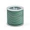 11M Polyester Braided Cord with Cotton Core, Light Sea Green, 2.5mm, about 10.0465 Yards(11m)/Roll