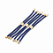 Nylon Twisted Cord Bracelet Making, Slider Bracelet Making, with Brass Findings, Golden, Marine Blue, 8.7 inch~9.3 inch(22.2cm~23.8cm), 3mm, hole: 1.5mm