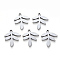 Tarnish Resistant 304 Stainless Steel Pendants, Laser Cut, Leaf, Stainless Steel Color, 18x15x1mm, Hole: 1.2mm
