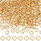 Beebeecraft 1 Box 400Pcs 6mm Jump Rings 24K Gold Plated Stainless Steel Single Loop Open Round Connector Rings for Bracelet Necklace Jewellery Making