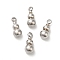 Non-Tarnish 201 Stainless Steel Pendants, Gourd Charm, Stainless Steel Color, 14x6mm, Hole: 2mm