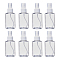 100ml Refillable PET Plastic Spray Bottles, Empty Pump Bottles for Liquid, Clear, 4.6x11.8cm, Capacity: 100ml(3.38 fl. oz)