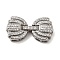 Brass Micro Pave Clear Cubic Zirconia Fold Over Clasps, Shell Shape, Platinum, 26x13.5x5mm, Hole: 2.5x2mm
