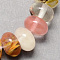Tigerskin Glass Beads Strands, Rondelle, 6x4mm, Hole: 1mm, about 99pcs/strand, 15.7 inch