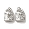 Brass Micro Pave Cubic Zirconia Pendants, Cadmium Free & Nickel Free & Lead Free, Real 18K Gold Plated, Lock, Clear, 12.5x9x4mm