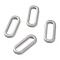 Non-Tarnish 304 Stainless Steel Linking Rings, Oval, Stainless Steel Color, 16x7x1mm, Inner Diameter: 13x3mm